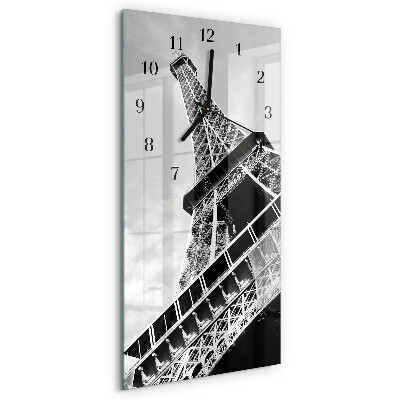 Horloge murale verticale Tour Eiffel