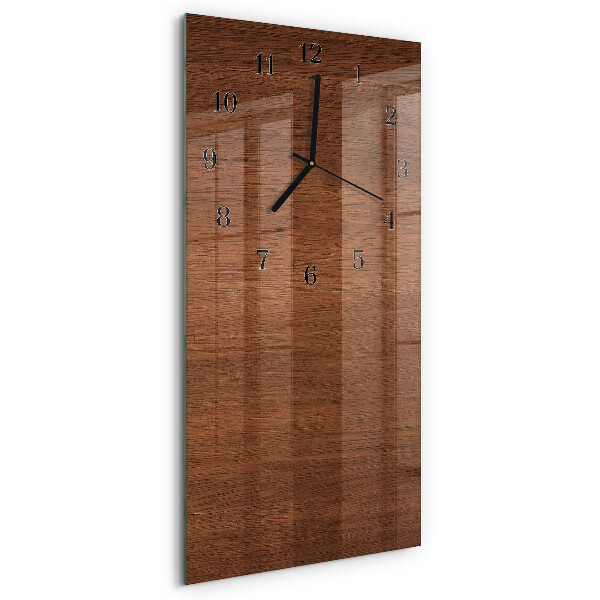 Horloge murale verticale Planches de bois