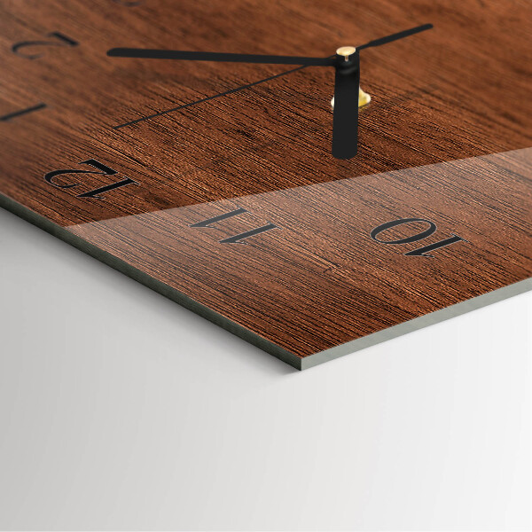 Horloge murale verticale Planches de bois