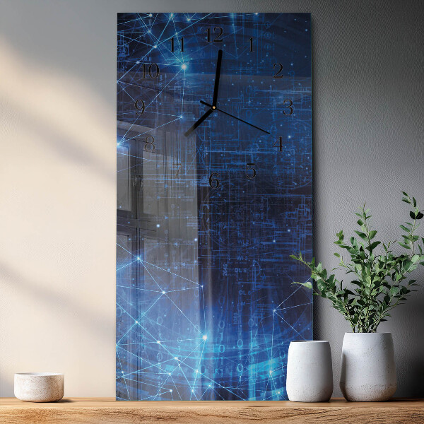 Horloge murale verticale Matrice
