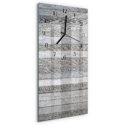 Horloge murale verticale Bois