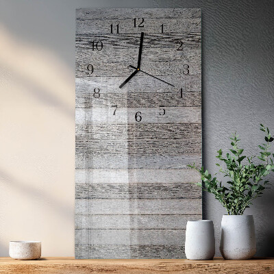 Horloge murale verticale Bois