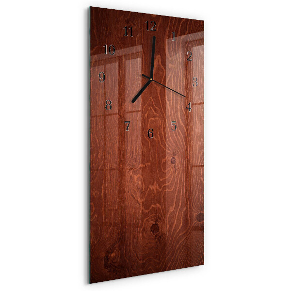 Horloge murale verticale panneaux de bois