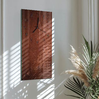 Horloge murale verticale panneaux de bois