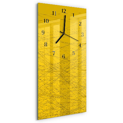 Horloge murale verticale Rayures