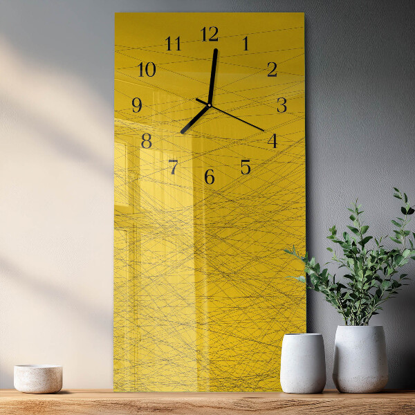 Horloge murale verticale Rayures