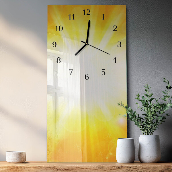 Horloge murale verticale Soleil
