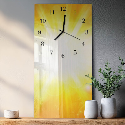 Horloge murale verticale Soleil