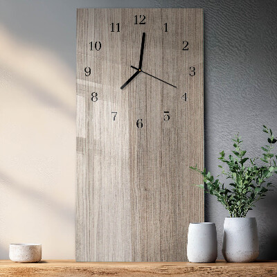 Horloge murale verticale Bois