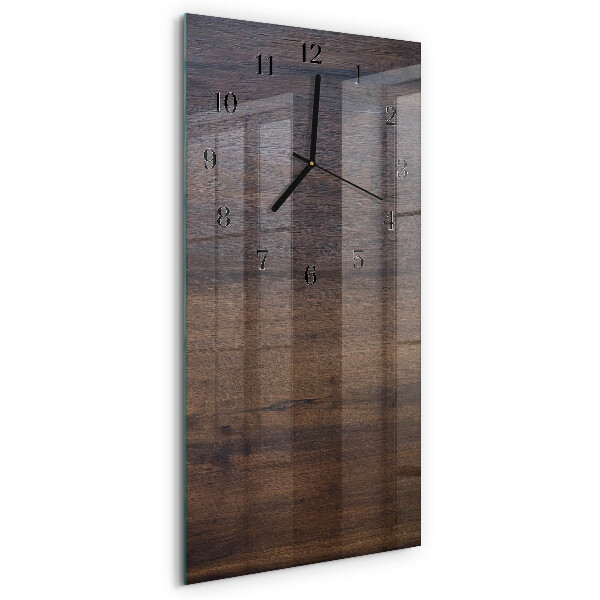 Horloge murale verticale Planche en bois
