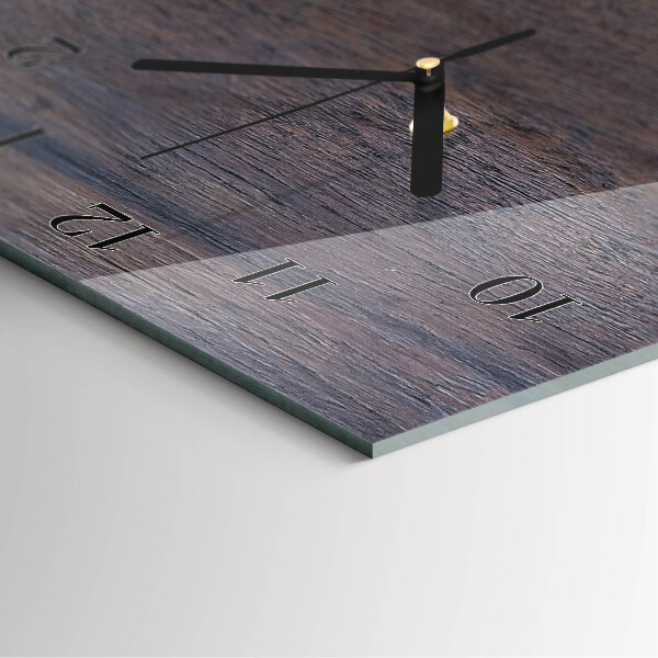 Horloge murale verticale Planche en bois