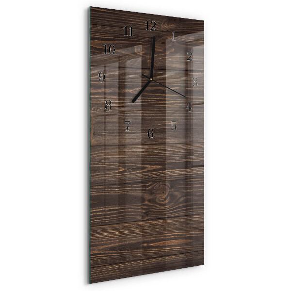 Horloge murale verticale Bois