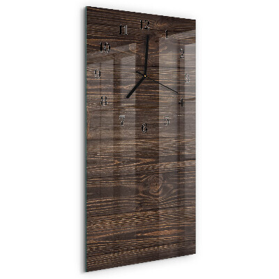 Horloge murale verticale Bois