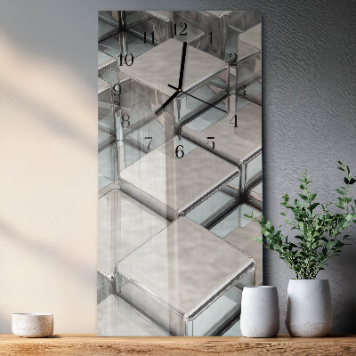 Horloge murale verticale Dés