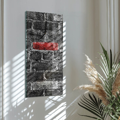 Horloge murale verticale Brique