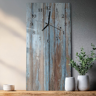 Horloge murale verticale Bois