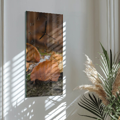 Horloge murale verticale Automne