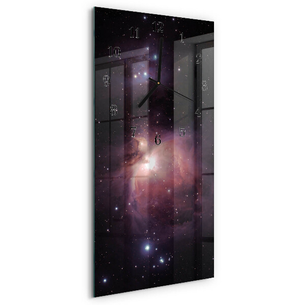 Horloge murale verticale Espace