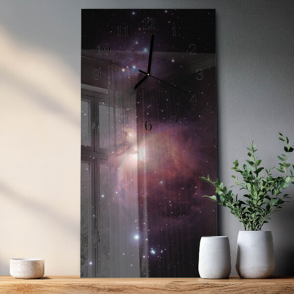 Horloge murale verticale Espace