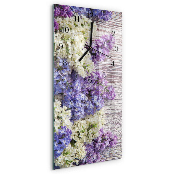Horloge murale verticale Lilas