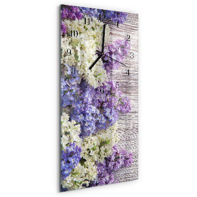 Horloge murale verticale Lilas