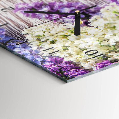 Horloge murale verticale Lilas