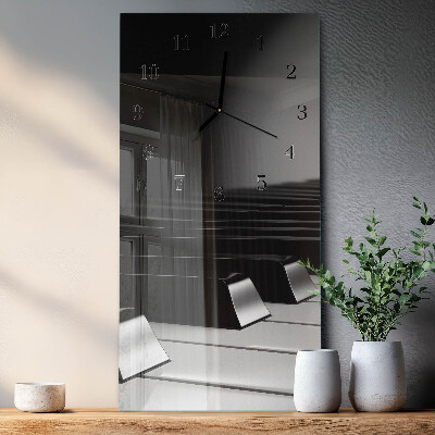 Horloge murale verticale Touches de piano