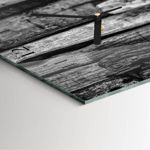 Horloge murale verticale planches