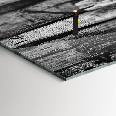 Horloge murale verticale planches