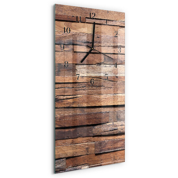 Horloge murale verticale Bois