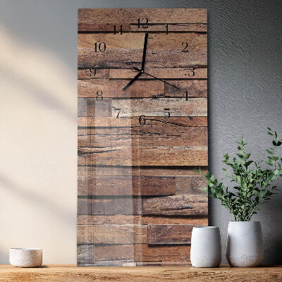 Horloge murale verticale Bois