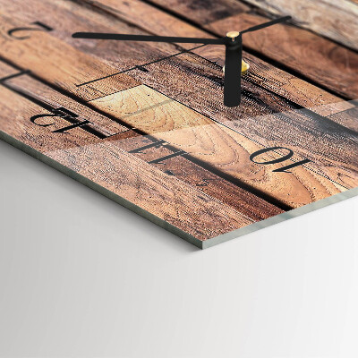 Horloge murale verticale Bois