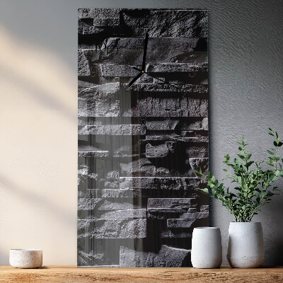 Horloge murale verticale Pierres