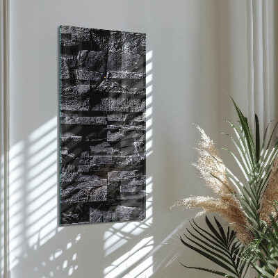Horloge murale verticale Pierres