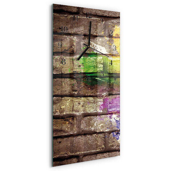 Horloge murale verticale Brique