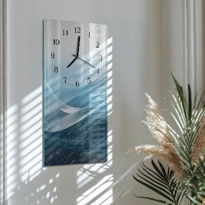 Horloge murale verticale Abstraction