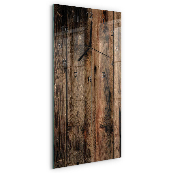 Horloge murale verticale Bois