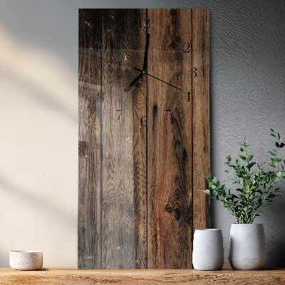 Horloge murale verticale Bois