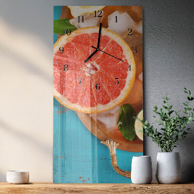 Horloge murale verticale Pamplemousse