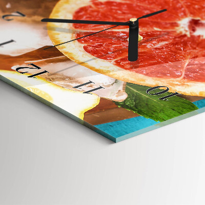 Horloge murale verticale Pamplemousse