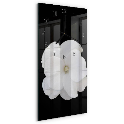 Horloge murale verticale Fleur