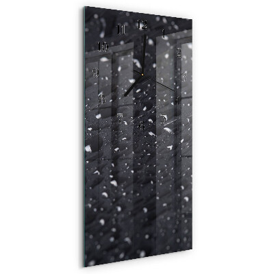 Horloge murale verticale Goutte d'eau