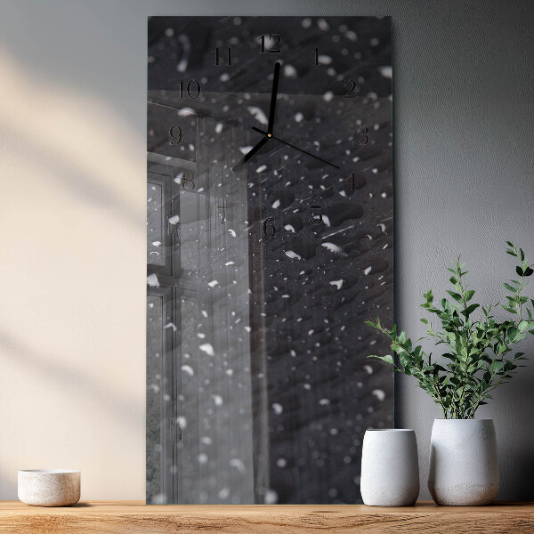 Horloge murale verticale Goutte d'eau