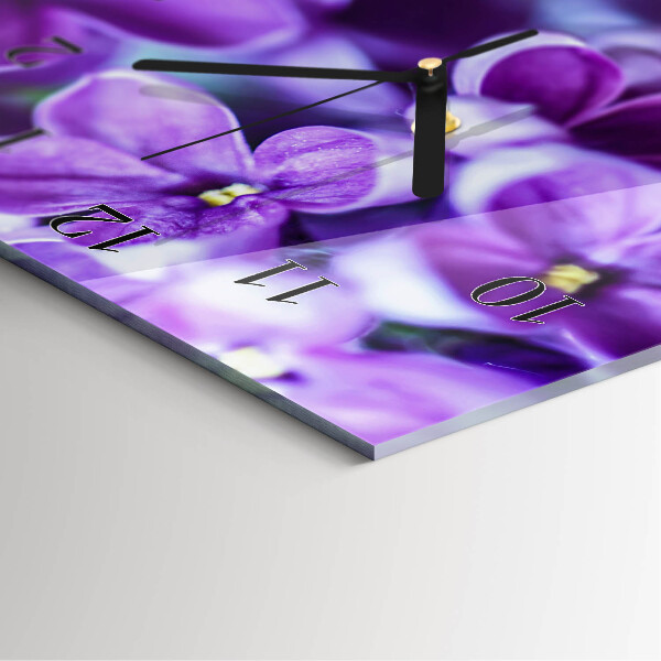 Horloge murale verticale Lilas