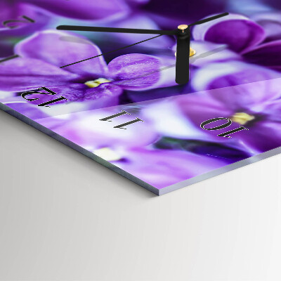 Horloge murale verticale Lilas
