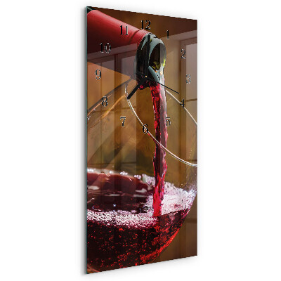 Horloge murale verticale Vin