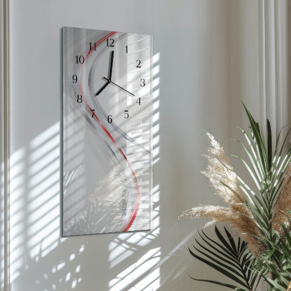 Horloge murale verticale Courbe