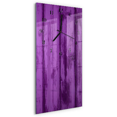 Horloge murale verticale Bois