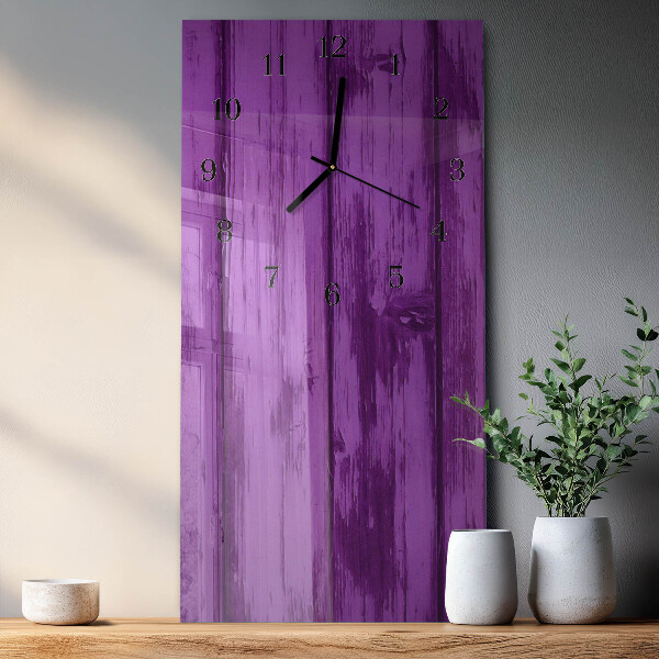 Horloge murale verticale Bois