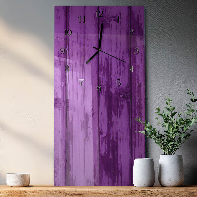 Horloge murale verticale Bois